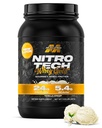 Proszek z białka serwatki muscleTech (Wanilia Cream, 2LB) - NitroTech z białka serwatki Isolate Smoothie Mix for Lean Muscle & Recovery - 24g serwatki Gold for Women & Men - Packaging May Wary