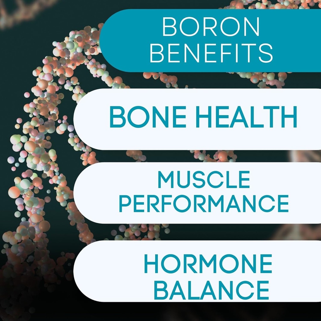 Boron Mineral Supplement - 30 mg Xi124; 60 Hrabia Xi124; Ślady minerałów Twoje ciało potrzebuje do zachowania optymalnego zdrowia i zdrowia.