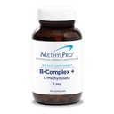 MethylPro B- Complex + L- Methylfolate 5 mg - Methyllated Witamina B Complex for Women and Methyllated Witamina B, Cellular Energy Support with Folate, Niacin and Biotin, VIT B Supplement - 90 Vegan kapsułki