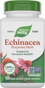 Natural 's Way Echinacea Purpurea Herb, Immune Supplement *, 1200 mg na 3-kapsułkowe podawanie, Projekt nieGMO zweryfikowany, Wegan, 100 Kapsułki (Opakowania maja Vary)