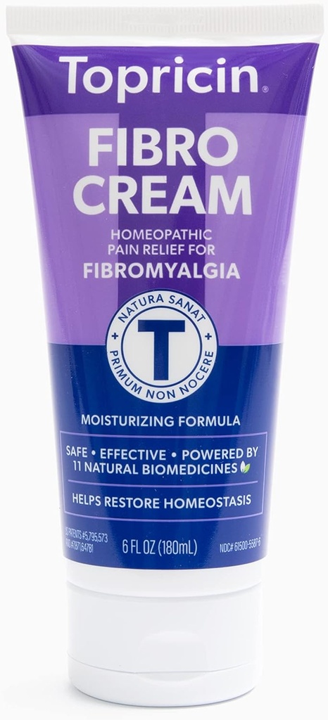 Topricin FIBRO Pain Relieving Cream (6 oz) - Rapid Relief For Fibromyalgia with Patented Formula - Redukuje czas trwania i intensywność Fibromyalgia Episodes, Poprawia sen i Przywraca energię