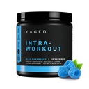 Kaged Intra- Workout Proszek In- Kaged BCAA, L- Citruline & Beta- Alanina dla Endurance 124mg Organic PurCaf Kokosowy proszek wodny 20 Służenia Niebieski Malina
