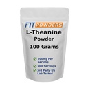 Proszek L-Theanine 100% Czysty, Non-GMO, Wegan, Gluten Wolny Theanine Proszek Suplement (Rozmiar wielokrotny) Nastrój i kognitywne, Stress Relief and Relaxation, Scoop Zawarte (100 Grams)