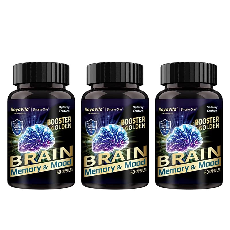 Smarto-One Brain Nutrition Proprietary Blend(DHMP) Nootropic Brain Supplement for Memory,Mental Alertness, Focus & ConMental Clarity,Phosphatidylserine,Vitamins B6 (180 Count (Pack of 3))