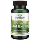 Swanson Spinach Leaf Extract - Herbal Supplement Promowanie ogólnego zdrowia - Green Foods Formula w / Korzystne Thylakoids & Chlorophyll - (60 Veggie kapsułki, 650mg każdy)