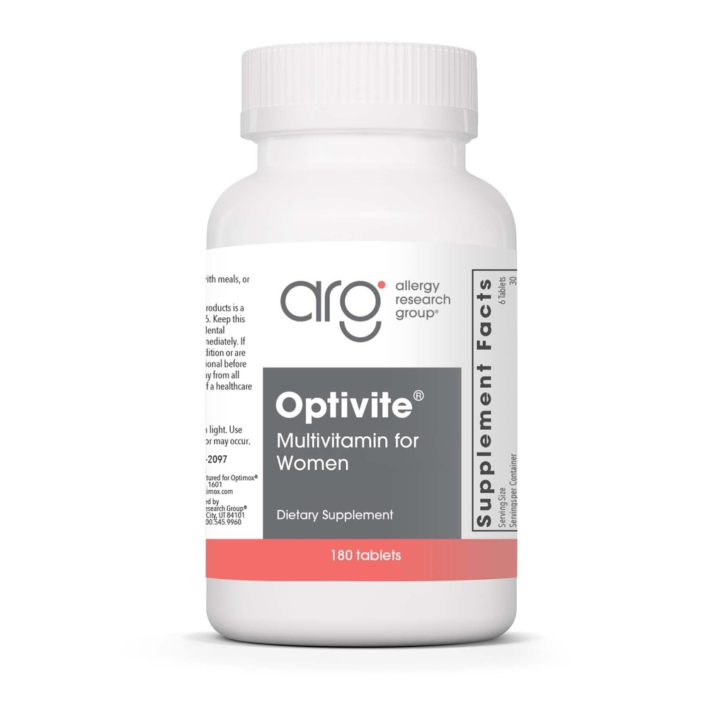 Optimox Optivite PMT Supplement - PMS Supplement Supplement for Women, Hormonal Balance, Womens Multivitamin, PMS Relief with Magnez, Witamina C and D3, Żelazne tabletki - 180 Count (Pack of 3)