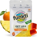 Focus Gummies Grzyby dla dorosłych, Grzyby Suplement z Cordyceps, Lwie grzyba, Chaga, B6, B12, Zielona herbata - Get Up Gummies, jeden dzień - Max Siła