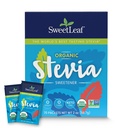 SweetLeaf Organic Stewia w proszku Pakiety - Zero Calorie Sweetener z Stevia Leaf Extract, Bez dodatku sztucznego Sweetener, Cukier wolny, Keto Friendly, Nie GMO, Gluten Free - 70 Pakiety (Opakowanie 1)