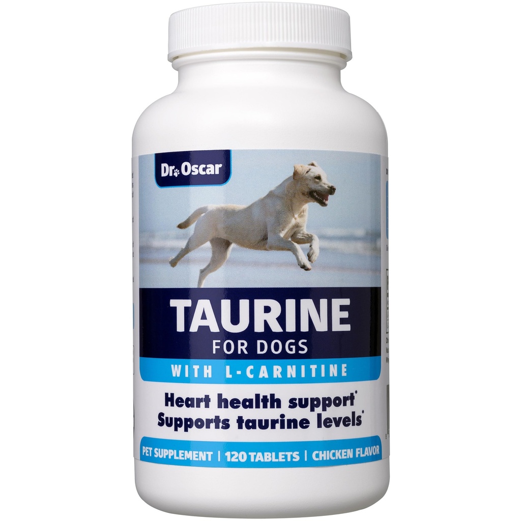 Suplement Tauryna dla psów Meets RDA 500 mg na 25lbs Waga w przeciwieństwie do większości alternatyw, 120ct, Pomaga utrzymać psa Heart Health, Normalne Funkcje mięśnia serca i normalnego przepływu krwi