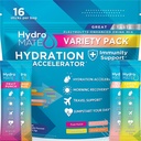 HydroMATE Electrolyte Proszek Odmiana Pakiet Nawadnianie Pakiety Niski cukier 16 Liczba