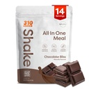 310 Nutrition All- In- One Meal Replacement Shake Powder - Płyn na bazie białka w / Wysokie włókno, Probiotyki i Adaptogens - Niskie węglowodany, Wegan, Keto & Paleo Friendly - Czekoladowy Bliss - 14 Srv
