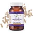Native Remedies 10- in-1 Natural Sleep Assistance for Adult & Kids 4 + - Herbal Seep Supplement with Melatonin 5 mg, Magnez, Valerian Root, Rumianek & L- Tryptofan - Non-Habit Forming, Wegan, 60 Kapsułki