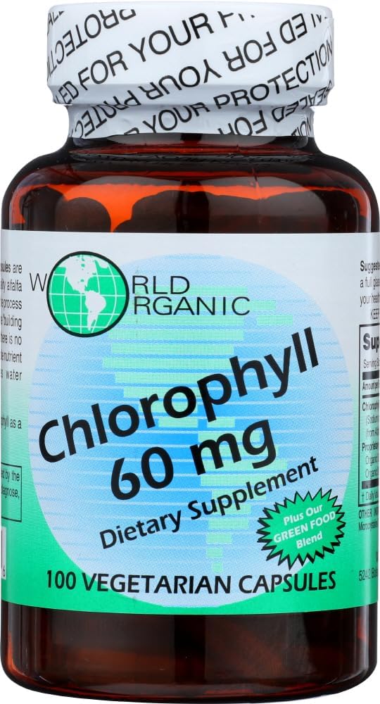 Światowy Chlorofil Organiczny 60MG, 100 CP