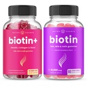 NutraChamps Biotin + & Biotin. Kompletny duet do włosów, skóry i paznokci.