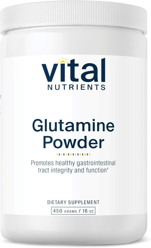 Vital Nutrigents Glutamina Proszek - Zdrowa funkcja trakcji żołądka - Gluten, Dairy, Soy Free - Nie-GMO - 450g / 16 oz L- Glutamina Proszek