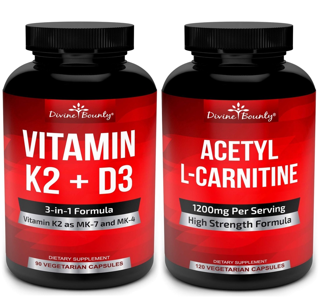 Witamina K2 z wiązką L- karnityny D3 i Acetyl