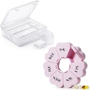 Małe plastikowe Koraliki przechowywania do biżuterii Making i Pill Organizator Cute