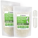 XPRS Nutra Vegan Rozmiar 00 Kapsułki oddzielone - 1000 Hrabia Premium Kapsułki puste Rozdzielone w Torbach - Wyczyść puste 00 Pigułki do napełniania suplementu DIY