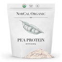 NorCal Organic - Premium Pea Protein Isolate - 100% Wegan i Organic - UNFLAVORED - 2 funty (Pack of 1) - 35 Służenie