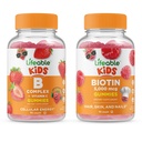 Żywe B Complex Kids + Biotin Kids, Gummies Bundle - Great Desting, Suplement witaminy, Gluten Free, GMO Free, Gummy do żucia