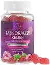 Menopauza Suplementy dla Kobiet - Kompletne naturalne łagodne gorące błyski i nocne poty Wsparcie, multi korzyści menopauzy Relief Gummy, Wsparcie dla równowagi i energii, Gluten- Free & Non-GMO - 60 Gummies