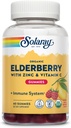 SOLARAY Organic Elderberry Gummies w / Cynk & Witamina C