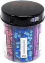 Monster Jr Supplement Pill Dispenser - posiada małe średnie witaminy lecznicze i łatwe rozluźnienie z jednego pojemnika zawiera etykiety składu (1 opakowanie)