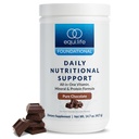 Equilife Daily Nutritional Support, All- in- One Multivitamin Meal Replacement, Pure Chocolate Flavor, Białko roślinne 15G, Wspiera ogólne Wellness Włączając energię, trawienie, & Skóra, 14 Tub służbowych