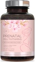 Witaminy prenatalne dla kobiet z kwasem foliowym & DHA, Wsparcie rozwoju mózgu płodu z folianem & Omega 3, Multiwitamina z witaminą A, C, D, B6, B12 & Żelazo, Suplement do Ciąża - 120 Softgels
