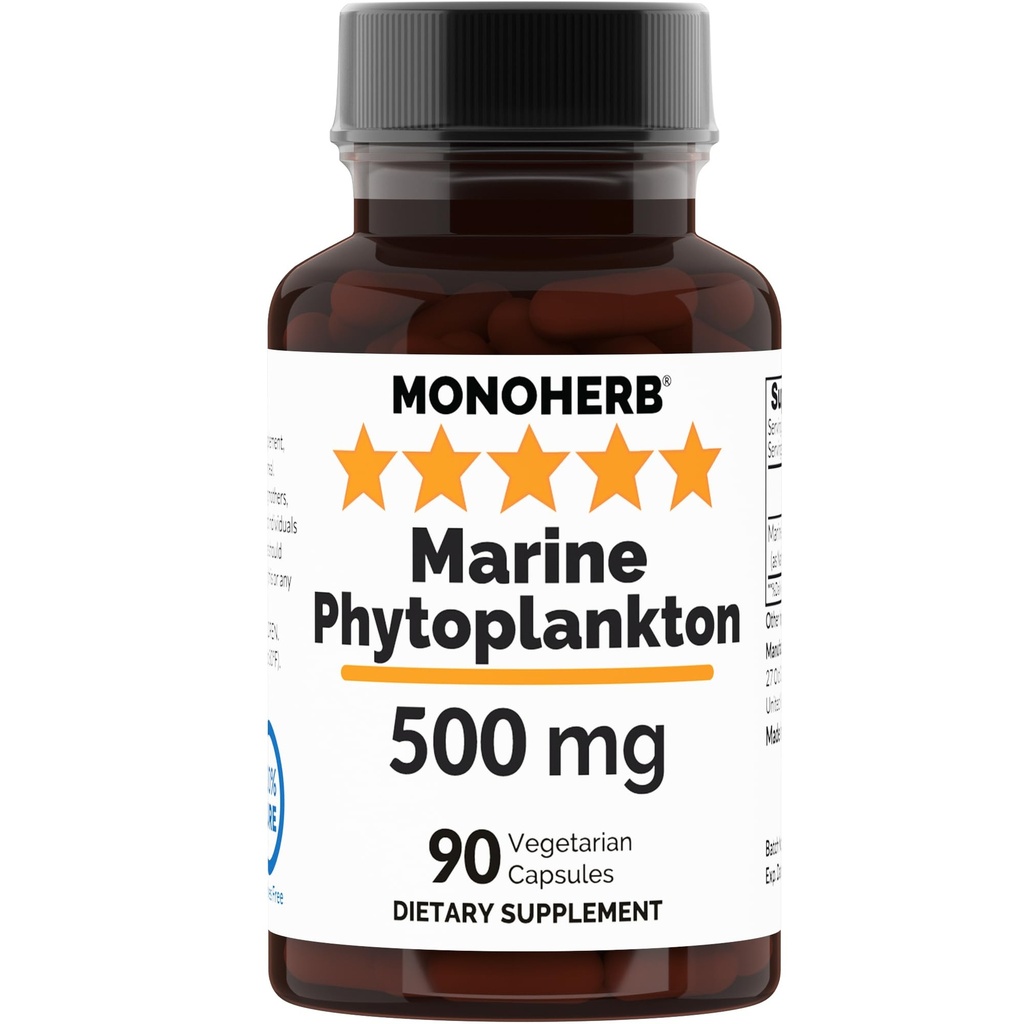 MONOHERB Marine Phytoplankton 500 mg - 90 Kapsułki wegetariańskie