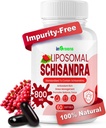 800MG Schisandra Organic Extract, Schisandra Supplement, Schisandra Berry Softgels for Energy Support, Liver Health, Antioksydant Protection & Digestive Wellness - 60 Softgels, Made in USA