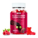 Glukozamina Gummie Chondroitin - 3000MG Dodatkowa siła Joint Support Supplement with MSM & Elderberry, Elastyczność, Gummy przeciwutleniające immunologiczne dla dorosłych, Mężczyźni i Kobiety - 90 Malina Gummies