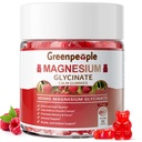 GREENHUS Magnezu Gummies 400mg - Suplement potasu bez cukru Magnezu z magnezem jabłczan, Witamina D, B6 i CoQ10 dla spokojnego wsparcia i snu dla dorosłych - Malina Gummies