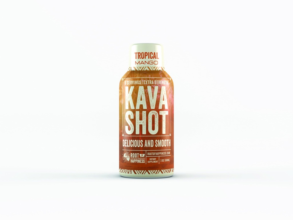 Kava and Wellness Shot Xi124; 2oz Xi124; Tropical Mango Flavor Xi124; Non- Alcholic Xif124; Relaksujące Shot Xif124; Dietetyczne Supplament