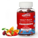 Halal Vitamin dla dorosłych - Halal Multivitamin dla kobiet i mężczyzn - Witamina A, C, D, E, B6, B12 - Wegetarianin, Halal Gummies - 90 Hrabia
