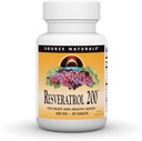 Źródło Naturals Resveratrol, dla Heart and Healthy Aging * 200 mg - 30 tabletek