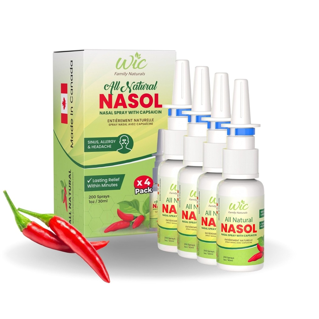 Capsaicin Nasal Spray - 200Sprays - Natural Sinus Relief, Sinus Relief Spray, Natural Allergy Sinus Spray for Stuffy Nose, Non-Addictive Formula for Holistic Nasal Wellness(4)