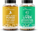 Czystka! Flush kwasu moczowego i Vital Liver Bundle - Detox, Cleanse, i Naprawa do wspólnego wsparcia i aktywnej mobilności Plus Optymalne funkcje wątroby i zdrowia