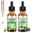 Cortisol Detox + suplement żelaza dla kobiet, mężczyzn, wegan, nie GMO