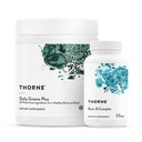 CELENE - Energy Bundle - Daily Greens Plus & Basic B Complex - Promotes Cellular Energy and Physical Endurance - 30 Służenia