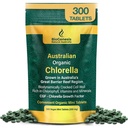 Biogeneza Organic Chlorella Mini Tablets - 300 Hrabia (200mg) 124; Australian Hodowla 124; Bogaty w Chlorofil, Witaminy i Minerały