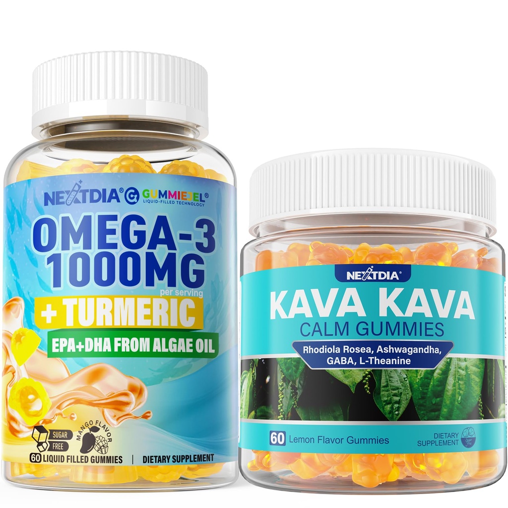 Omega3 + kurkuma, gumki Kava Calm
