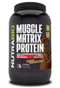 NutraBio Muscle Matrix Protein Powder - 25g protein Per Scoop - Izolat serwatkowy i Micellar Casein Combo do szybkiego i wolnego uwalniania - Czekolada holenderska - 2 funty, 28 Służenie