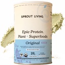 Proso Living Plant Based Protein & Superfoods Powder, Original, Unflavored 124; Organic Protein Powder, Wegan, Non Dairy, Non-GMO, gluten Free, Sugar Free, Perfect Keto Drink Mix (2 lb)