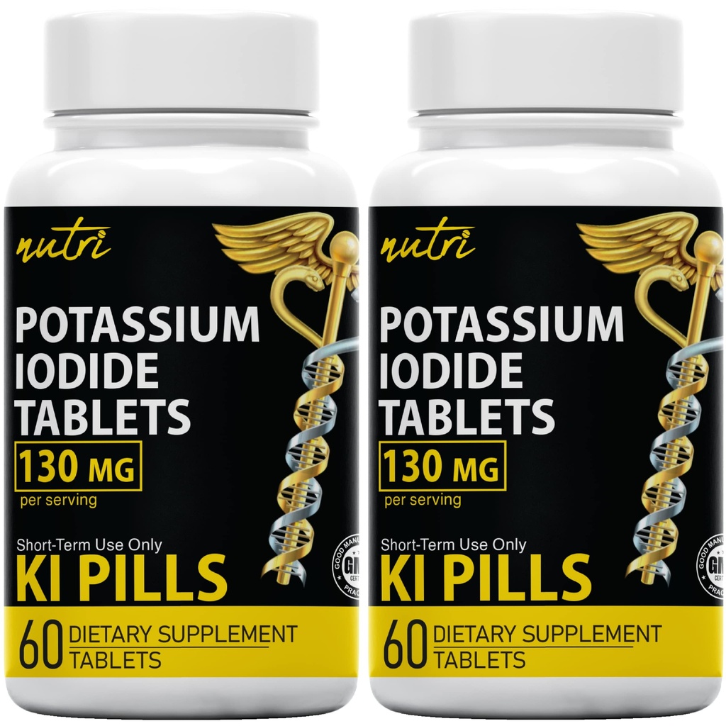 (opakowanie po 2) - (120 tabletek) EXP 10 / 2032 - Ki Pills - Yoduro de potasio