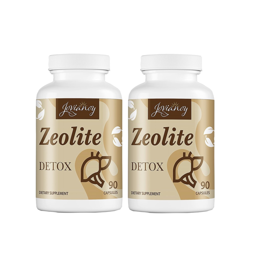 Zeolite Detox Kapsułki, Organiczny Węgiel aktywowany, Bentonit Clay, 1-2 µm Klinoptylolit, Maksymalna absorpcja, Gut Wątroba Detox Oczyścić pełne ciało dla kobiet Mężczyźni, 180 Kapsułki