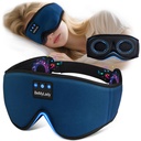 Sleep mask Headphones,100% Blackout 3D Zero Eye Pressure Bluetooth Sleep mask Breathable Eye mask with Bluetooth Headphones Sleep Headphones for Side Sleepers, 14H Playtime&Bluetooth 5.4 Blue