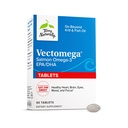Terry Natural Vectomega - Suplement z EPA & DHA - Omega-3 Tablets for Brain & Heart Health Support - Suplement odżywczy z Esential Fatty Acids & Peptydes - 60 Tablets