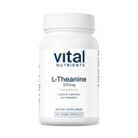 Vital Nutrigents L- Theanine 200mg XI124; Vegan Supplement XI124; L Theanine Supplement Supplements Supples Normal Stress Levels and Cognitive Function * XI124; Gluten, Dairy and Soy Free XI124; 60 kapsułki