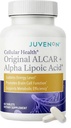 Juvenon Cellular Health Assessment 124; Serce, Suplement mózgu z Acetylem L- Karnityna i Biotin - Wspiera NAD + Funkcje, Produkcja energii, Nastrój, Rewitalizowany Metabolizm, Psychiczne Focus & Clarity (60 tabletek)